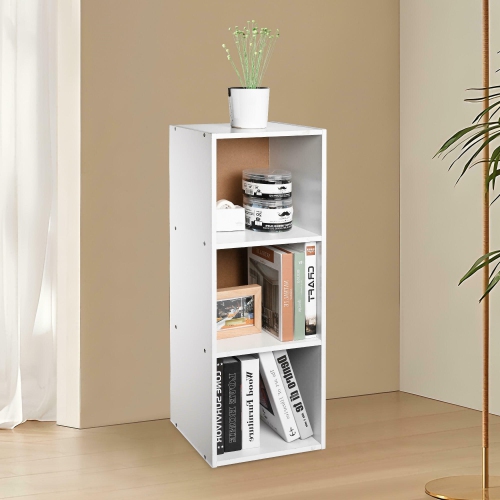 3-Cube Open Shelf Bookcase for Home and Office, Stylish and Functional Storage Bookshelf Organization Book Organizer