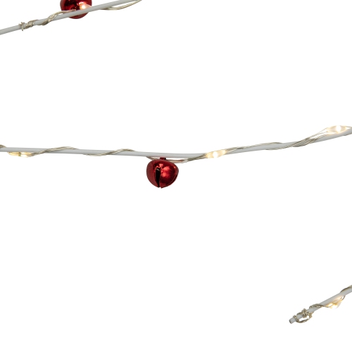 Pre-Lit Christmas Garland with Jingle Bells - 6' X 6" - Warm White Lights
