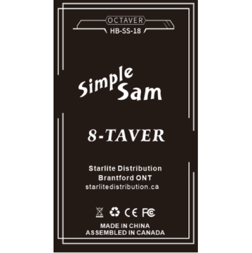 Simple Sam 8-Taver Octaver Guitar Effect Pedal True Bypass Astounding Tone