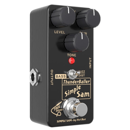 Simple Sam ThunderBaller Fuzz+Distortion Pedal 4 BASS Guitar FX Astounding Tone