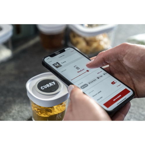 ZWILLING Fresh & Save CUBE Cube Set Label Positioners, 3 Piece Grey