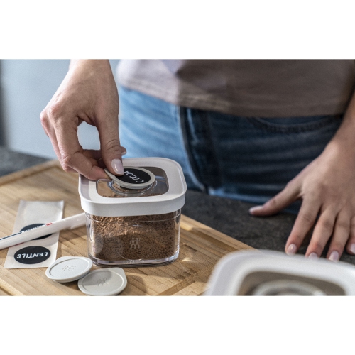 ZWILLING Fresh & Save CUBE Cube Set Label Positioners, 3 Piece Grey