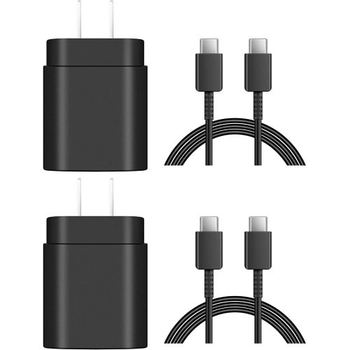 Chargeur mural super rapide Câble de chargement USB-C à jeun 6 pi pour  Samsung Galaxy S23/S22/S22+/S22 Ultra/S21/S21+/S21