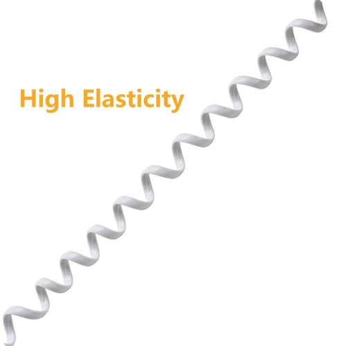Telephone Phone Handset Cable Cord, Coiled Length 1.2 to 10 Feet Uncoiled Landline Phone Handset Cable Cord