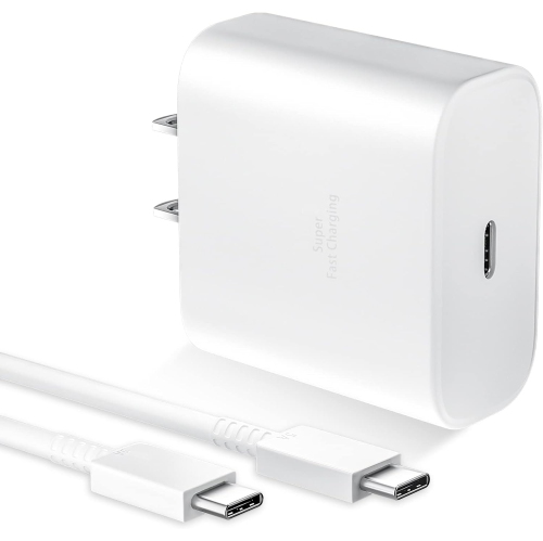 45W USB-C Charger,Super Fast Charger Type C Samsung 45 Watt Charger 10 FT Cable with PPS Fast Charging Wall Charger