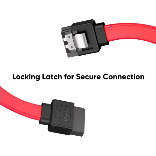 SATA III Cable, [5-Pack] 8-inch SATA III 6.0 Gbps 7pin Female to Female Data Cable with Locking Latch,