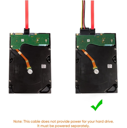 SATA III Cable, [5-Pack] 8-inch SATA III 6.0 Gbps 7pin Female to Female Data Cable with Locking Latch,