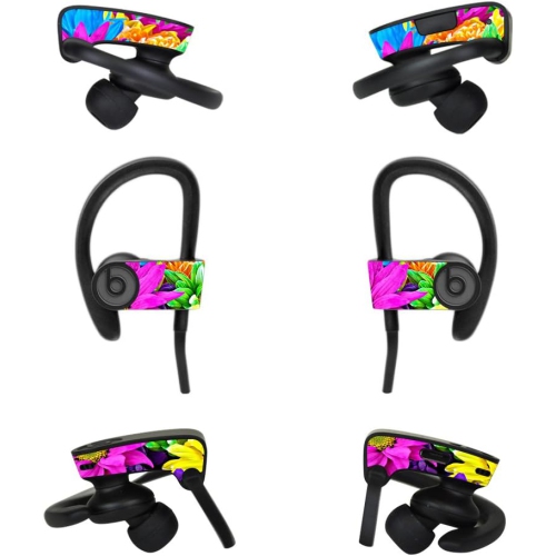 Skin Compatible with Dr Dre Powerbeats3 Wireless in Ear Headphones Colorful Flowers Protective