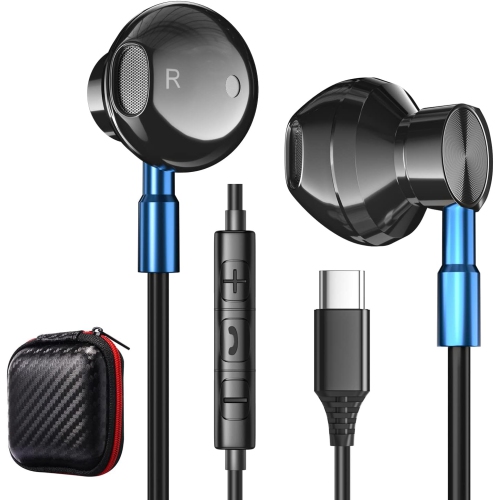 Ecouteur USB C, Écouteurs USB C pour Samsung A33 S23 S22 Ultra S21