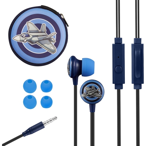 Cool Kiddies Earphone 3.5mm Aux Output, Wired for PC/Cell Phones/TV, in