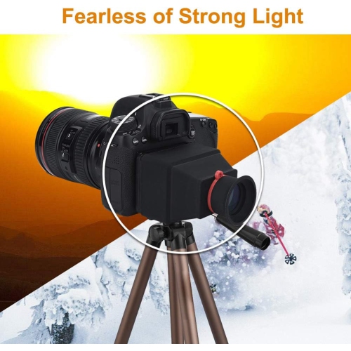Camera Viewfinder Magnifier 3.2inch LCD Viewfinder 3X Magnification Magnifier Photography Hood Loupe Camera