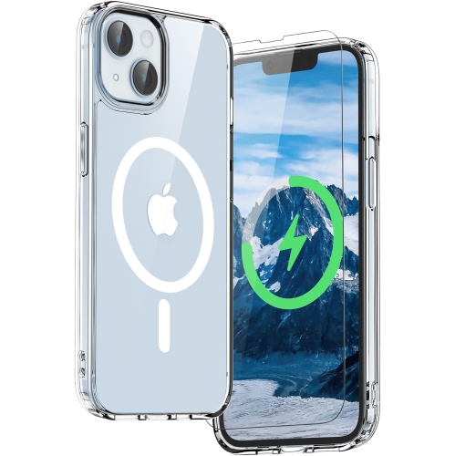 ORETECH Coque Compatible avec iPhone 13 avec 2 Verre Trempé