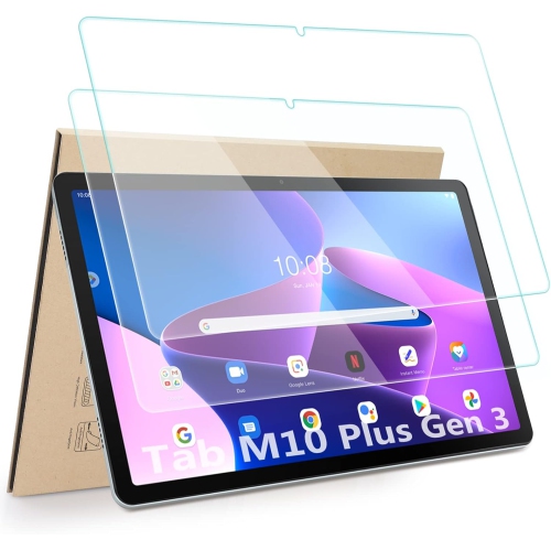 Paquet de 2] Protecteur d'écran compatible avec la tablette Tab M10 plus de  3 10,6 génération de Lenovo, [HD Clarity] [dureté 9]
