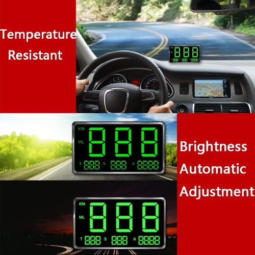 Compteur de vitesse GPS universel, affichage numérique, afficheur tête GPS,  compteur de vitesse, compteur kilométrique de camion, C80, 4, grand écran  5 po