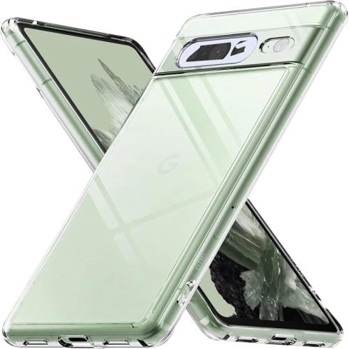 Étui transparent anti-jaunissement pour le Pixel 8 5G de Google | absorption des chocs, anti-empreintes, résistant aux rayures