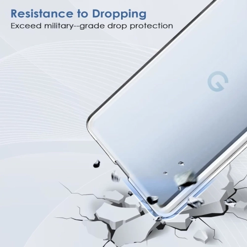 Étui transparent anti-jaunissement pour le Pixel 8 Pro 6,7&nbsp;po 5G de Google | absorption des chocs, anti-empreintes, résistant aux rayures