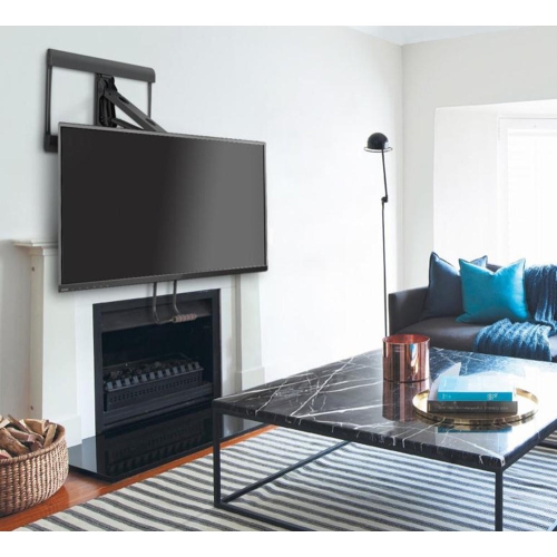 43-70 Inch Above Fireplace Pull-Down Full Motion TV Wall Mount, TV Mounts Bracket Max Load Capacity 77lbs and VESA up to 600x400