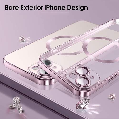 Étui rigide ajusté SuperShield d'Apple avec MagSafe pour iPhone 15 - Rose doré