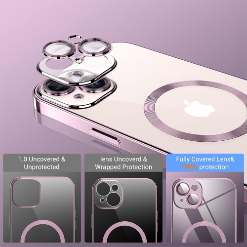 Étui rigide ajusté SuperShield d'Apple avec MagSafe pour iPhone 15 - Rose doré