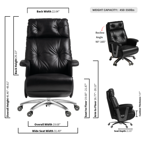 Fauteuil inclinable électrique Freya de Kinnls avec repose-pieds en cuir véritable