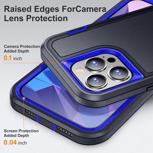 Supershield Defender Fitted Hard Shell Stand Back Cover Case for iPhone 15 Pro Max - Black