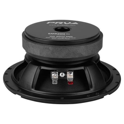 PRV Audio 6MB200 V2 6.5" 400W Peak Power 8-Ohms Car Audio Midbass Loudspeaker