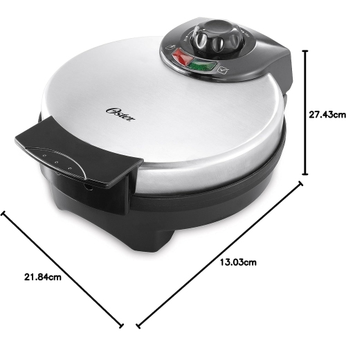 Gaufrier belge, acier inoxydable, 8 po