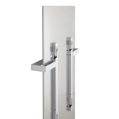 WarmlyYours Warming Towel Holder Bar Accessory for Ember Radiant Panel Models, 24 inch, White