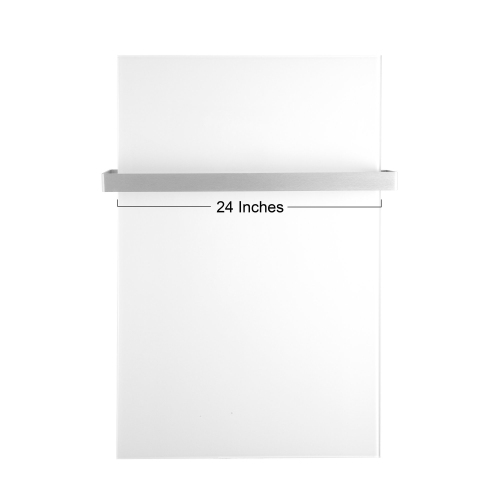 WarmlyYours Warming Towel Holder Bar Accessory for Ember Radiant Panel Models, 24 inch, Brushed