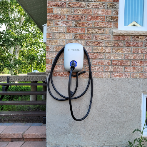 Hwisel Plug & Charge 48 Amp/240Vac EV Fast Charger Level 2, EVSE 11.5KW, Home EV Charging Station, 18Ft Cable, Indoor/Outdoor Use, Compatible with