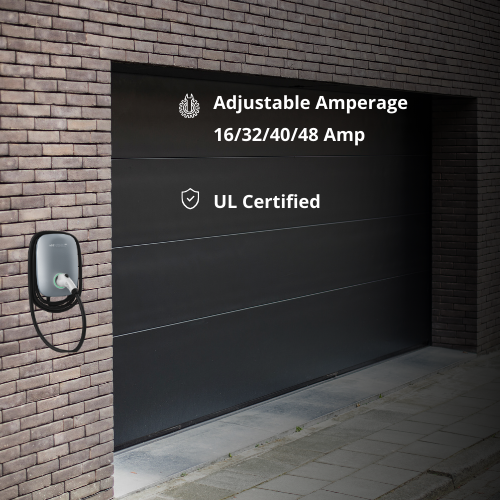 Hwisel Plug & Charge 48 Amp/240Vac EV Fast Charger Level 2, EVSE 11.5KW, Home EV Charging Station, 18Ft Cable, Indoor/Outdoor Use, Compatible with