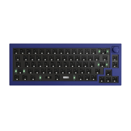 Keychron Q2 Hotswap Mechanical Keyboard - RGB -Aluminum Frame - Blue - with Knob - Barebone - 65% Layout - Windows Mac OS