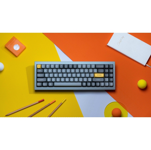 Keychron Q7 RGB Hotswap Mechanical Gaming Keyboard – 70% Layout, Gateron Pro Brown Switches – Compatible with Windows & macOS, Grey