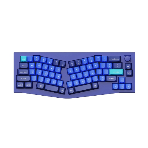 Keychron Q8 Hotswap Mechanical Keyboard - Blue - RGB - Aluminum Frame - with Knob - Gateron Pro Red - 65% Alice Layout - Windows Mac OS