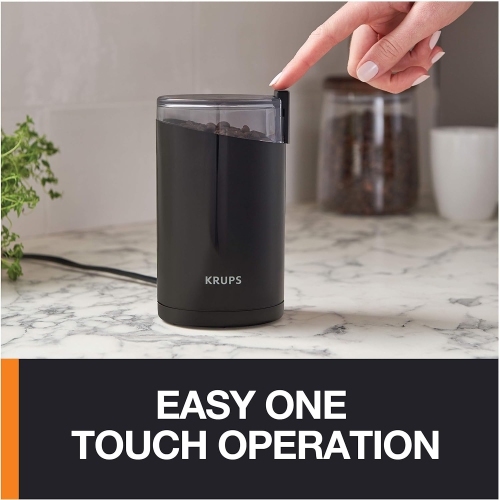 KRUPS One-Touch Coffee and Spice Grinder 12 Cup, 200 Watts - Black