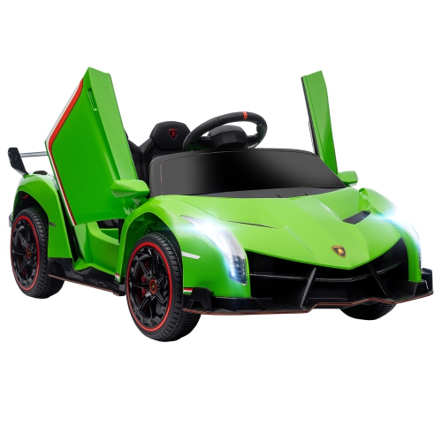 AOSOM  12V Electric Ride On Car With Butterfly Doors, 4.3Mph Kids Ride-On Toy for Boys And Girls With Remote Control, Horn Honking, Music, Lights