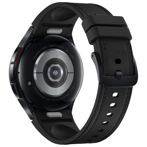 Refurbished - Samsung Galaxy Watch6 Classic (GPS) 43mm Smartwatch with Heart Rate Monitor - Black