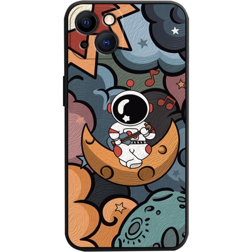 GENERIC  for Iphone 13 Pro Max Cute Case, Cool Cartoon Astronaut Moon Space Painting Design Stylish Soft Tpu Bumper