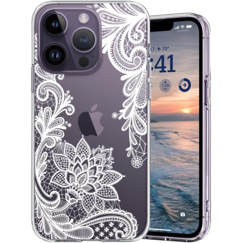 GENERIC  Iphone 14 Pro Case(6.1 Inch), Iphone 14 Pro Cute Case With Flowers, for Girls Woman, Cute Floral Design Pattern