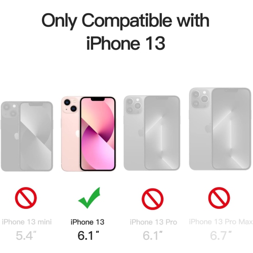 Magnetic Case for iPhone 13 6.1-Inch Compatible with MagSafe, Translucent Matte Back Slim Shockproof Phone Cover