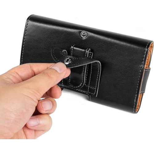 Étui en cuir pu avec pince de ceinture pour téléphone Galaxy A53 A52 A51 A32 A10S, S21 FE S20 FE S10 plus, iPhone 13 Pro