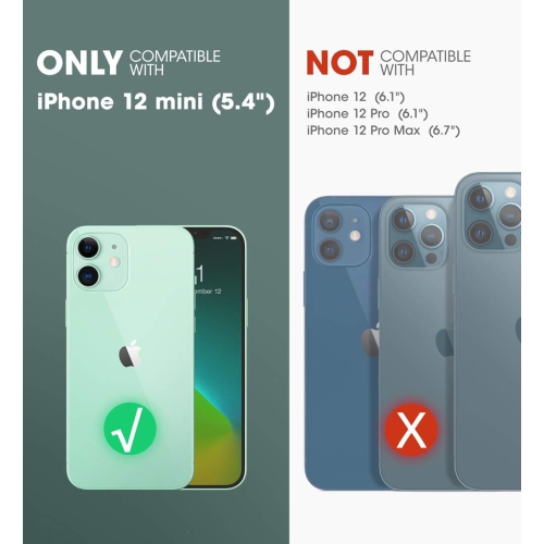 Étui de la série Beetle style de Unicorn conçu pour la protection hybride haut de gamme iPhone 12 Mini de 5,4 po