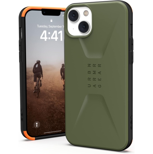UAG Designed for iPhone 14 Plus Case Green Olive 6.7" Civilian Sleek Ultra Thin Slim Impact Resistant Dropproof
