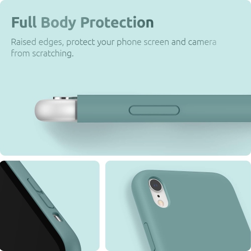 Silicone Case Compatible with iPhone XR Case 6.1 inches, Soft Liquid Silicone Shockproof Phone Case (
