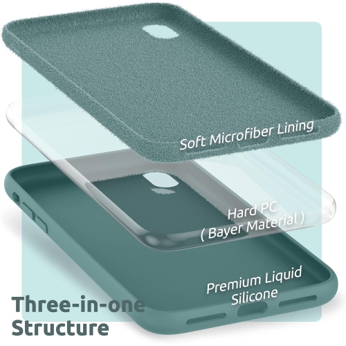 Silicone Case Compatible with iPhone XR Case 6.1 inches, Soft Liquid Silicone Shockproof Phone Case (