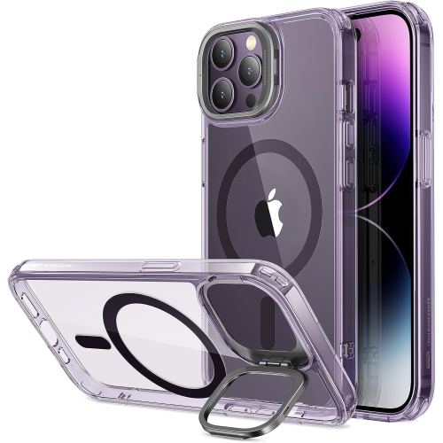 for iPhone 14 Pro Max Case Magsafe with Stand, Military-Grade Protection, Built-in Camera Ring Stand,