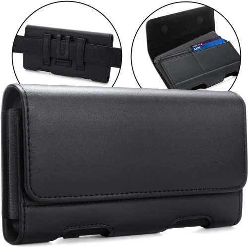 iPhone 14 Pro Max 13 Pro Max 11 Pro Max Holster Case, iPhone Xs Max Leather Belt Clip Pouch Holster Case