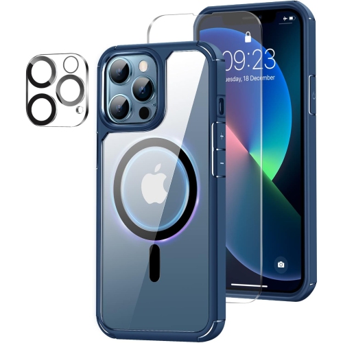 GENERIC  Magnetic Case Compatible With Iphone 13 Pro Max Case [Compatible With Magsafe] With Screen Protector And Camera