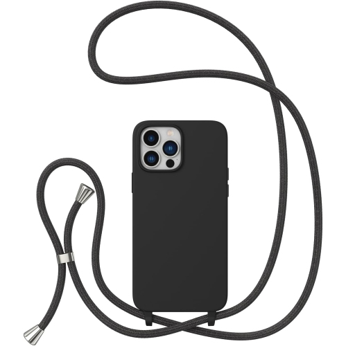 Crossbody Case for iPhone 14 Pro,iPhone 14 Pro with Lanyard Strap Protective Case Adjustable Neck Rope Liquid