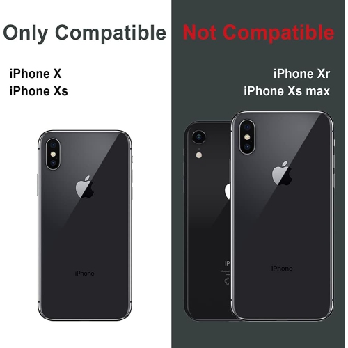 CX PRO II Case for iPhone Xs/iPhone X, with Card Holder | Slim Protective Cover with Hidden Cards Wallet Flip Slot